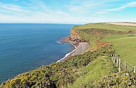 Fleswick bay from the St Bees path
