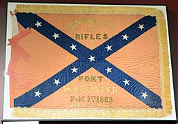 Fort McAllister battle flag, GA, US