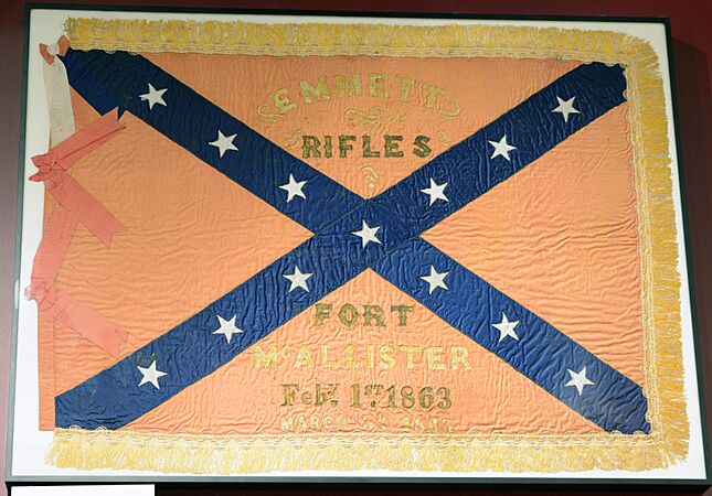 Fort McAllister battle flag, GA, US