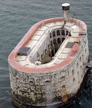 Fort boyard vue aérienne