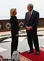 George W. Bush is interviewed by Greta Van Susteren