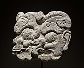Glyphes calendaires, temple oublié, Palenque, Mexique
