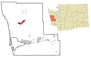 Location of Humptulips, Washington