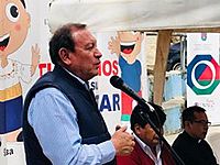 Gustavo Pareja at rally 2018