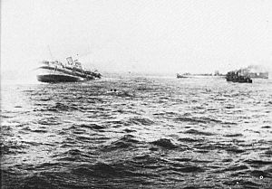 HMHS Anglia sinking