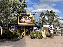 Houston Mesa General Store at the intersection of Deadeye Road and Houston Mesa Road