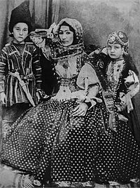 Hurshidbanu Natavan with her children