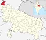 India Uttar Pradesh districts 2012 Saharanpur.svg