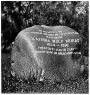 Katrina Wolf Murat grave marker