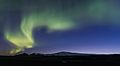 L'Eyjafjallajökull sous les aurores boréales
