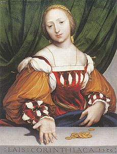 Lais of Corinth, by Hans Holbein the Younger