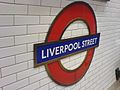 Liverpool Street Tube Sign