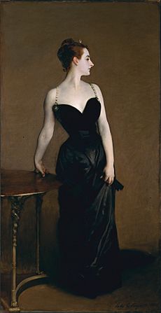 Madame X (Madame Pierre Gautreau), John Singer Sargent, 1884 (unfree frame crop)