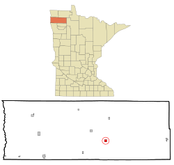 Location of Holt, Minnesota