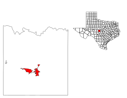 Location of Brady, Texas