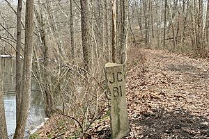 Mile post 81, Paulinskill Valley Trail, Paulina, NJ
