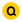 The letter Q on a yellow circle