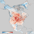 North American Temperature Anomaly March 2012