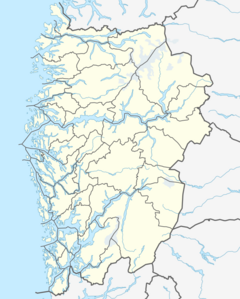 Øvre Årdal is located in Vestland