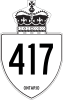 Highway 417 shield