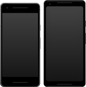 Pixel 2 and 2 XL front