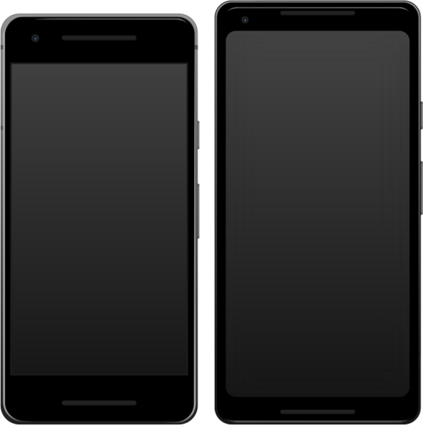 Pixel 2 and 2 XL front