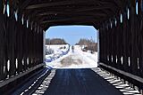 The interior part of Maurice Duplessis Bridge [fr], located near Villebois, Quebec. Apart from this, several streets, parks and other objects across the province are named in his honour