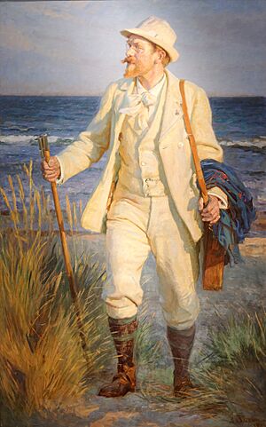 Portrait of Peder Severin Krøyer by Laurits Tuxen