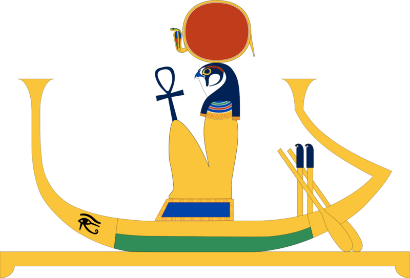 Ra on sun boat
