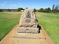 Royal Marines Memorial at Fremantle War Memorial, March 2021.jpg