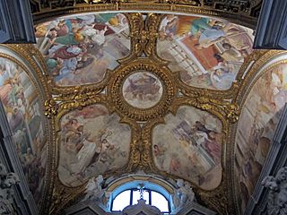S. martino, chiesa, cappella di sant'ugo, affreschi di balisario corenzio (1632)