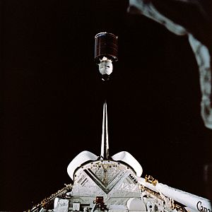 STS-41-B Palapa B-2 deployment