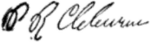 Signature of Patrick Ronayne Cleburne.png