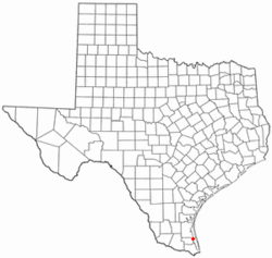 Location of Port Mansfield, Texas