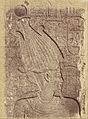 Théodule Devéria (French) - (Close-up of a Sculpture (Profile of a Head), Karnak) - Google Art Project