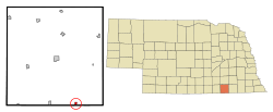 Location of Hubbell, Nebraska