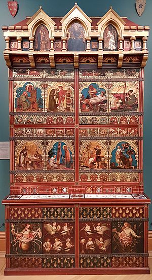 The Great Bookcase, front view, Ashmolean Museum, Oxford
