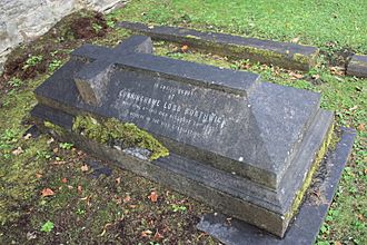 The grave of Cunninghame, 19th Lord Borthwick, Dean Cemetery, Edinburgh