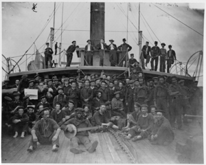 USS Hunchback crewmen in the American Civil War