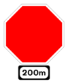W040 - Stop Ahead - Warning Sign Ireland