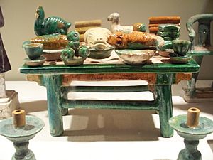 WLA ima Ming burial figurine table