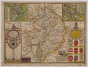 Warwickshire - John Speed Map 1610
