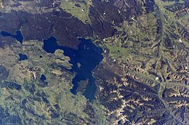 Yellowstone Lake from space