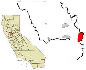 Location in Yolo County and the state of California