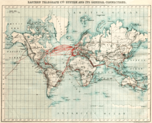 1901 Eastern Telegraph cables