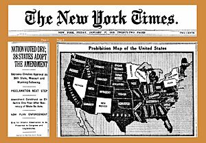 19190117 Prohibition - Eighteenth Amendment - The New York Times