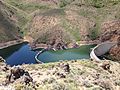 2013-06-16 13 20 12 The double dams of Wild Horse Reservoir in Nevada