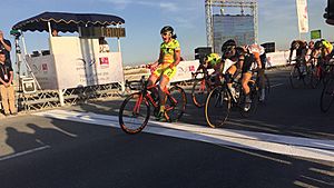 2015 Ladies Tour of Qatar Cucinotta winning stage 1