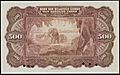 500 Belgian Congo francs, reverse-1943