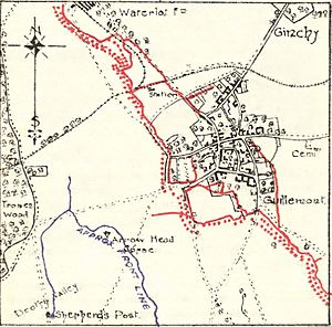 55th (West Lancashire) Division positions at Guillemont